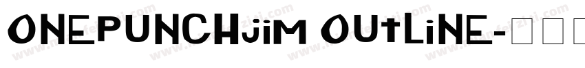 onepunchJim outline字体转换